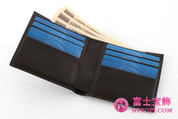 ボッテガヴェネタ カーフレザー 二つ折財布【札入れ】 ダークブラウン 113993V46512040 